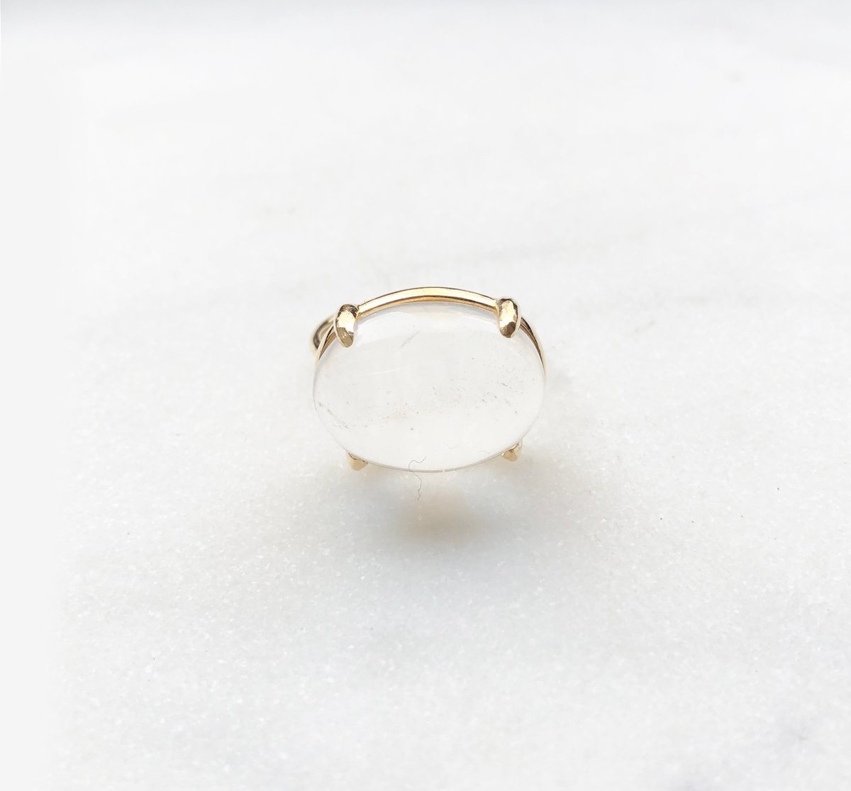 Clear hot sale quartz ring